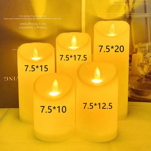 flameless electric candle lamp for wedding and party decorations - vue 4 sur 14