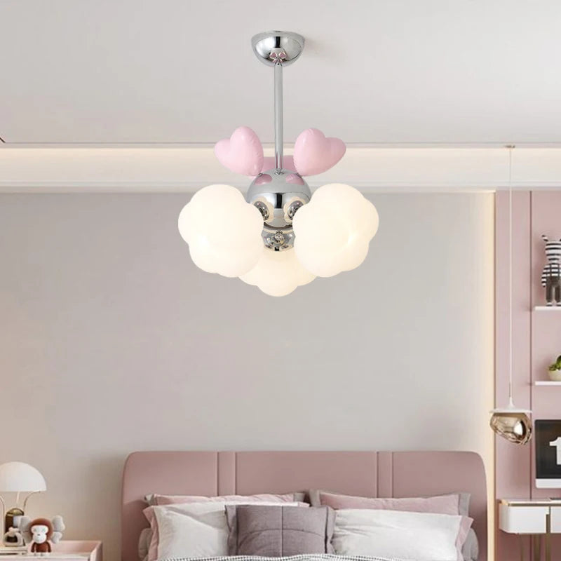 Modern princess style chandelier for children's bedroom