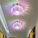 Modern crystal LED ceiling light