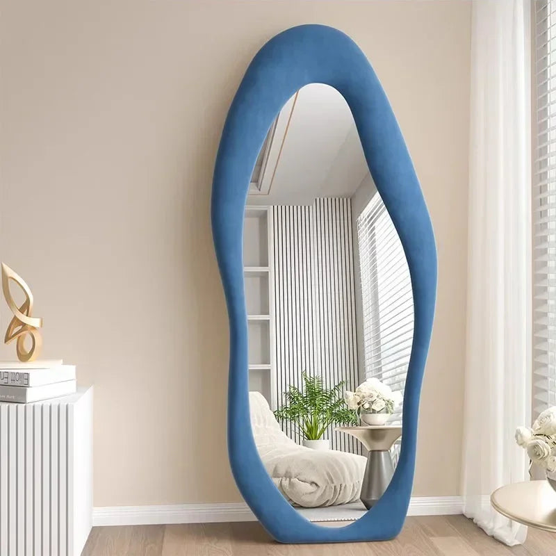 Nordic wavy full length mirror for interior decoration