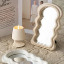 Decorative cloud-shaped hanging makeup mirror