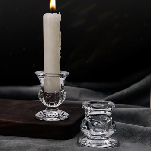 Creative glass candle holder for home and bar decor - vue 4 sur 8