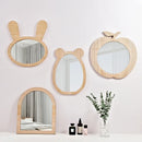 cute decorative wooden hanging mirrors for kids