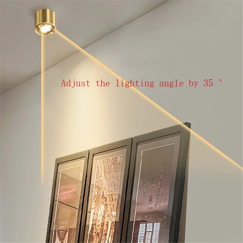 Adjustable copper ceiling light for interior decoration - vue 5 sur 10