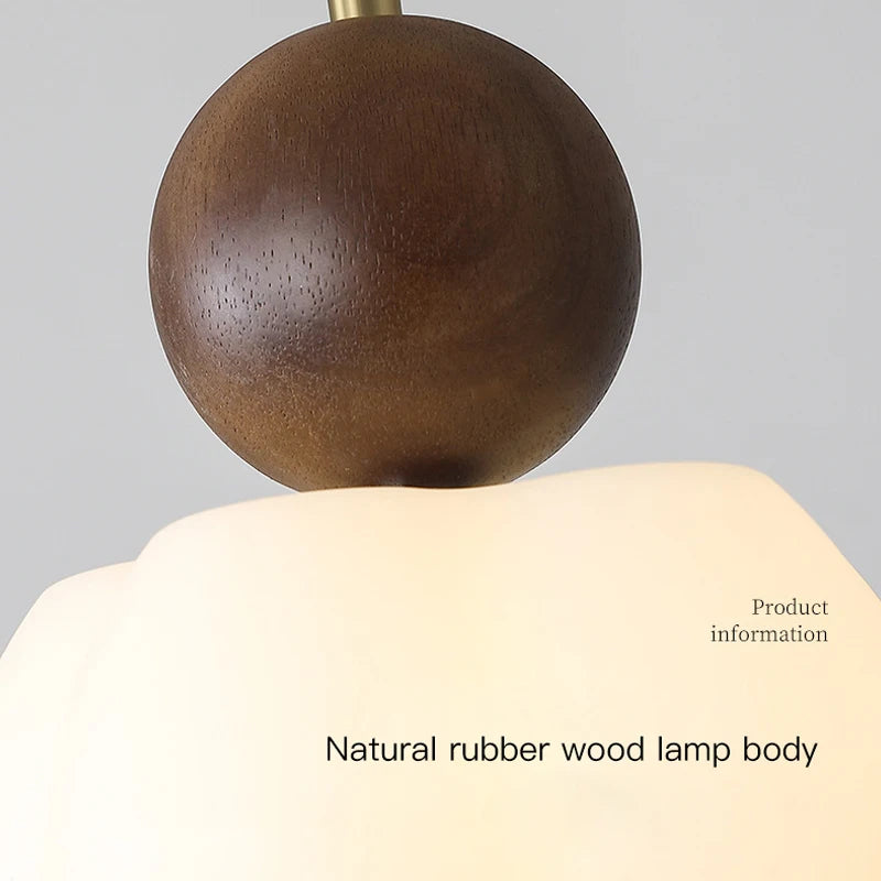 Nordic solid wood pendant light for interior decoration - vue 5 sur 10