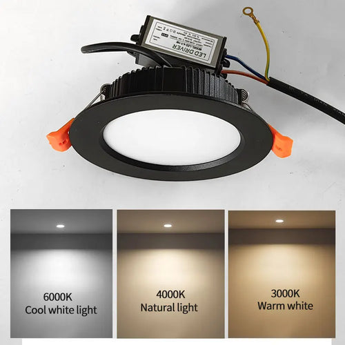 Waterproof LED spotlight for outdoor and indoor with driver kit - vue 4 sur 6