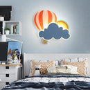 Children's hot air balloon cloud LED wall light