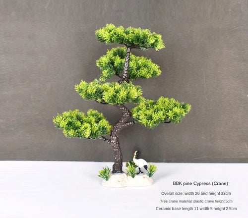 Artificial bonsai plant in plastic for interior decoration - vue 32 sur 41