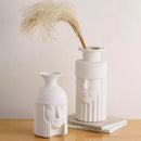 Greek ceramic vase human head for interior decoration