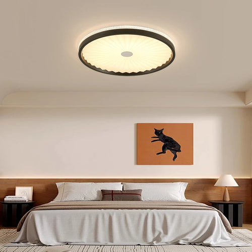 Round ceiling light in medieval wabi-sabi style for elegant interiors - vue 4 sur 8