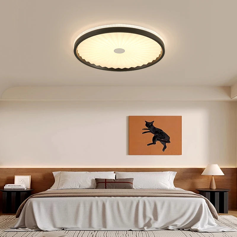Round ceiling light in medieval wabi-sabi style for elegant interiors - vue 4 sur 8
