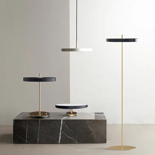 Nordic LED floor lamp with dimmer for living room, bedroom and study - vue 2 sur 11