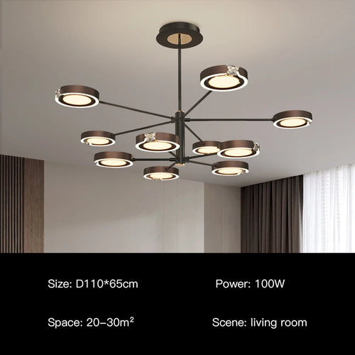 Modern LED pendant light with elegant minimalist design for interiors - vue 11 sur 18