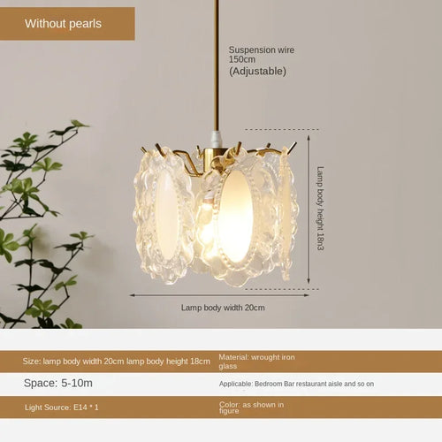 Lightweight crystal glass chandelier for modern lighting - vue 16 sur 30