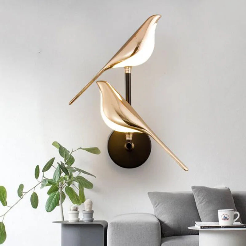 Nordic magpie LED wall light