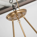 Full copper round chandelier for bedroom