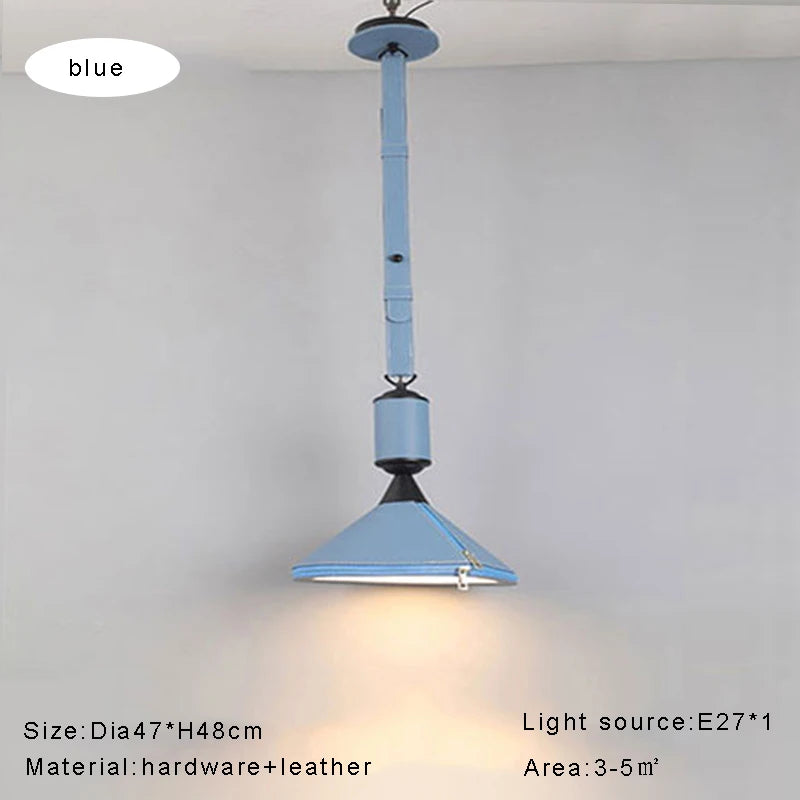 Modern minimalist luxury leather pendant light
