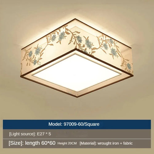 Modern Chinese style pendant light for a simple atmosphere - vue 20 sur 19
