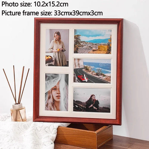Solid wood display stand for decorative wedding photo frames - vue 11 sur 10