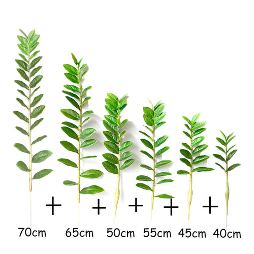 Artificial ficus and zamioculcas plants for indoor decoration - vue 15 sur 14