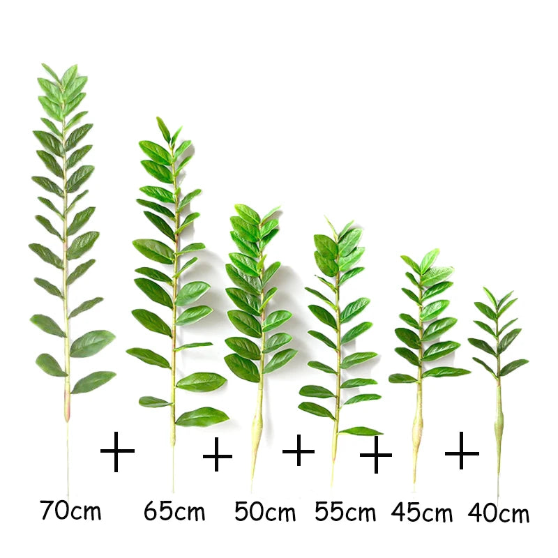 Artificial ficus and zamioculcas plants for indoor decoration - vue 14 sur 14