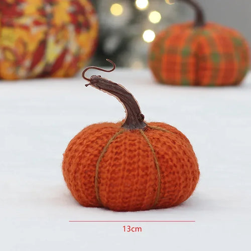 Decorative fabric pumpkins for halloween, thanksgiving and celebrations - vue 9 sur 9