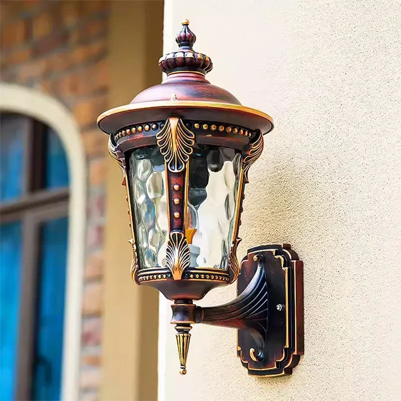 Modern waterproof outdoor LED wall light for exterior spaces