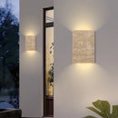 Modern decorative natural stone LED wall light