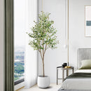 Potted artificial olive trees for indoor and outdoor decoration