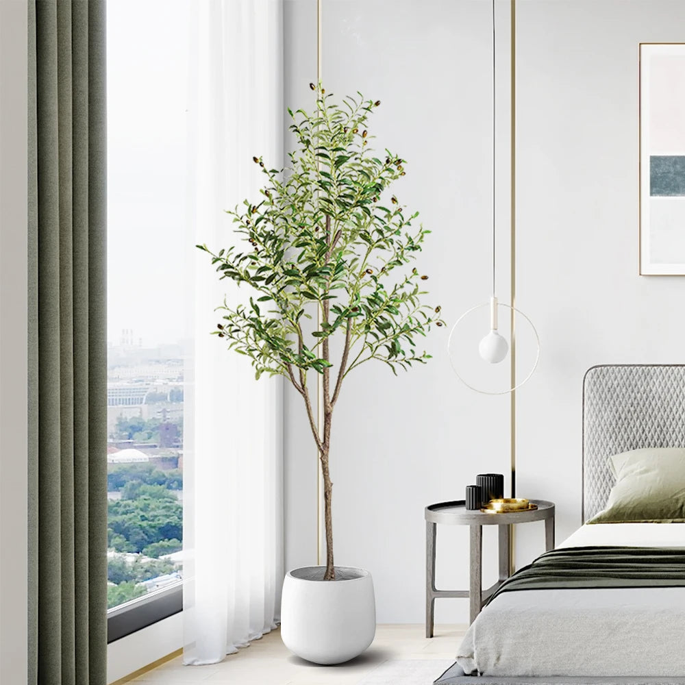 Artificial olive plants for indoor and outdoor decoration