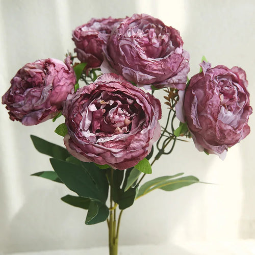 Artificial peony bouquet for decoration and photography - vue 12 sur 11