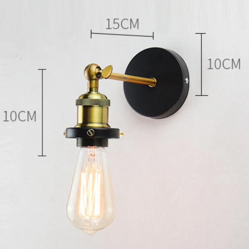 Modern transparent vintage glass wall lights
