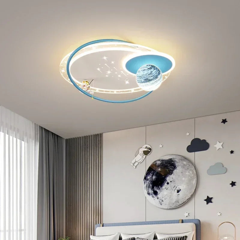 Children's modern LED ceiling light for kids' bedrooms, home decoration and lighting 2023 - vue 3 sur 12