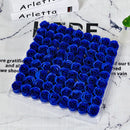 Set of 81 artificial soap roses for decorations and gifts