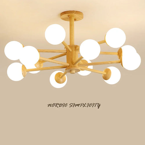 Modern glass chandelier for elegant interior decoration - vue 3 sur 10