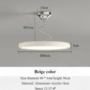 Modern minimalist Nordic aluminium chandelier with LED lights