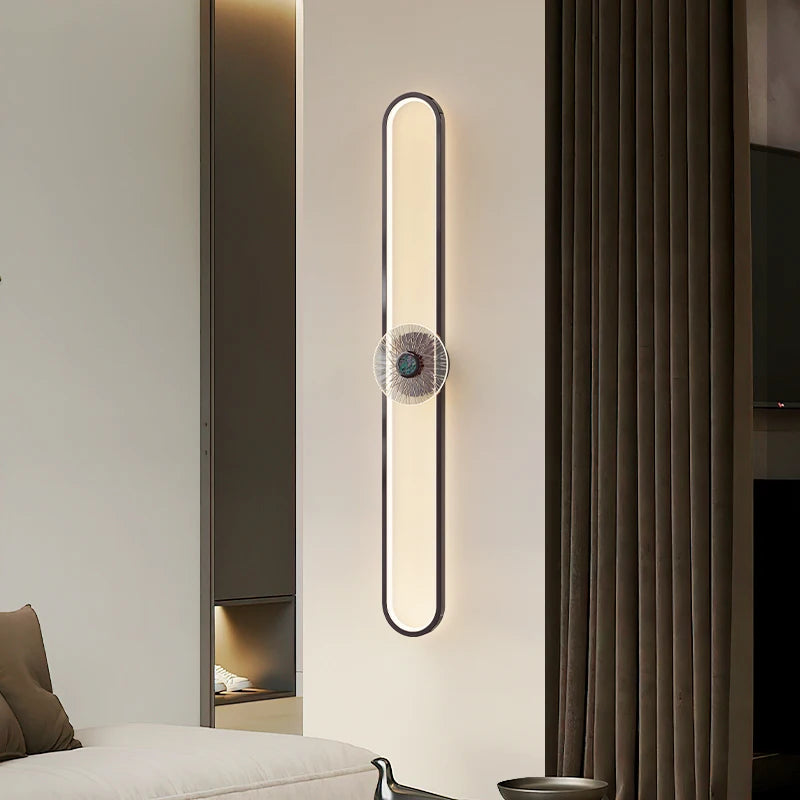 Modern minimalist eye protection grid wall light