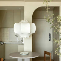 Wabi-sabi silk pendant chandelier for interior decor