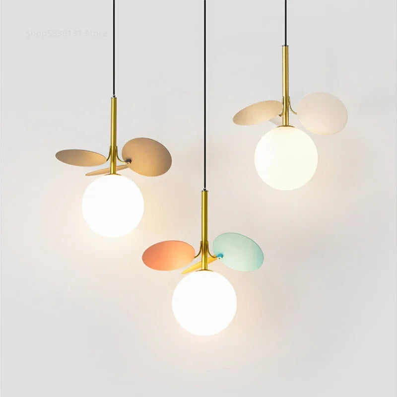 Modern decorative flower branch pendant light