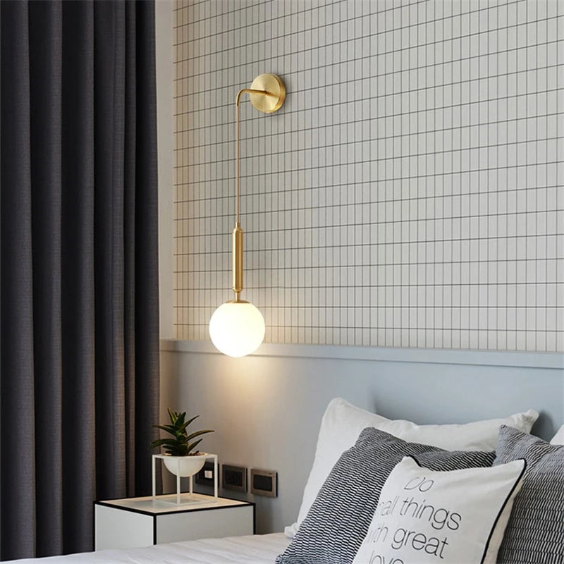 Modern nordic style LED wall light, simple decorative luxury - vue 5 sur 12