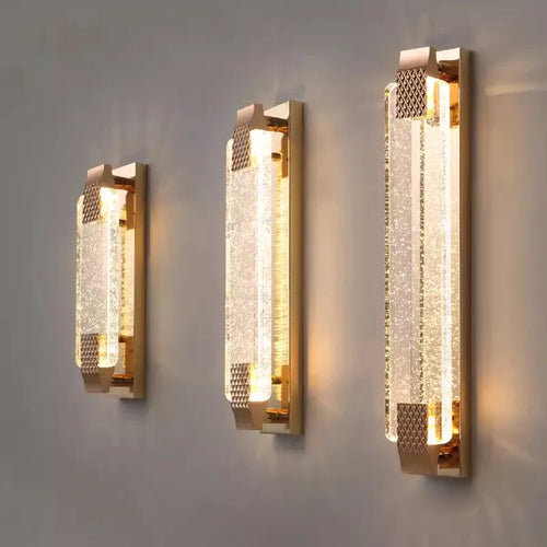 Modern crystal wall light for decorative indoor lighting - vue 7 sur 9