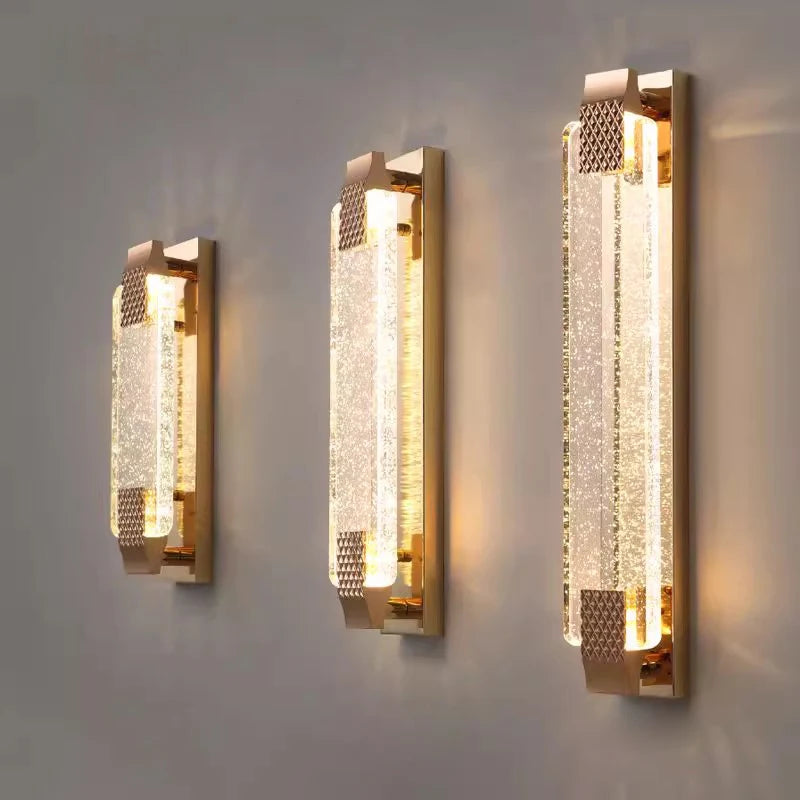 Modern crystal wall light for decorative indoor lighting - vue 6 sur 9