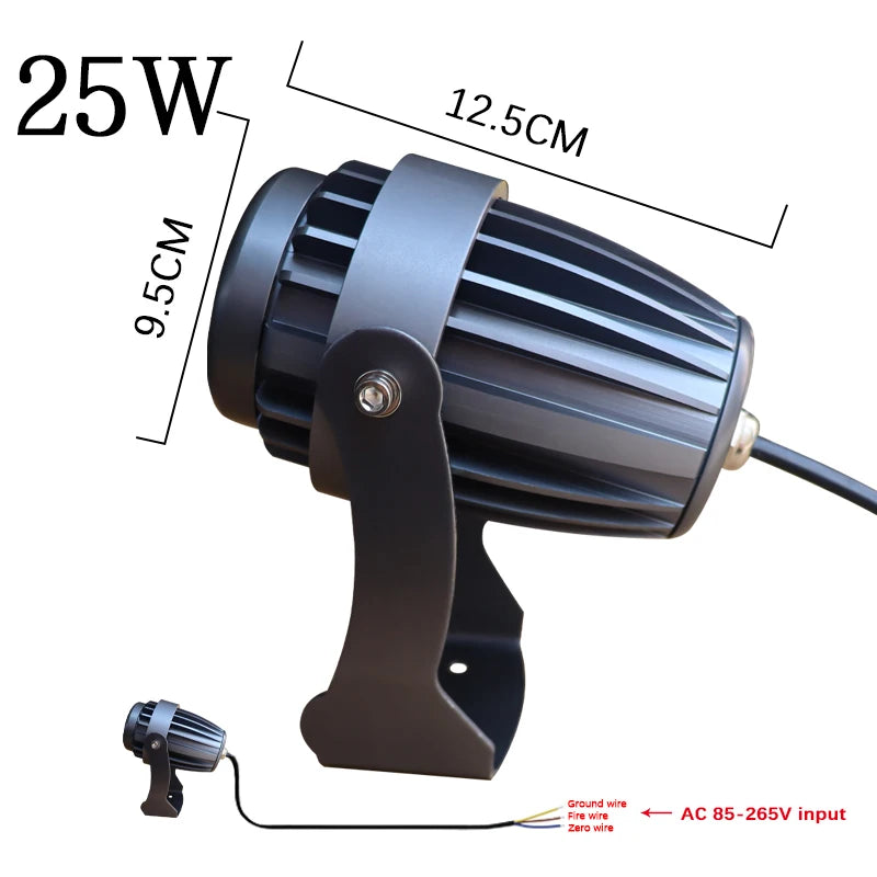 Waterproof LED lamp for outdoor garden and path lighting - vue 12 sur 15