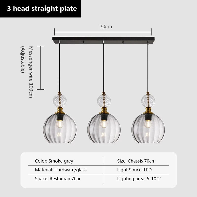 candy glass pendant light home decor - vue 13 sur 14