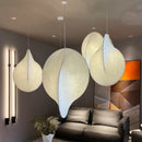 Nordic silk LED wabi sabi pendant light for home decoration