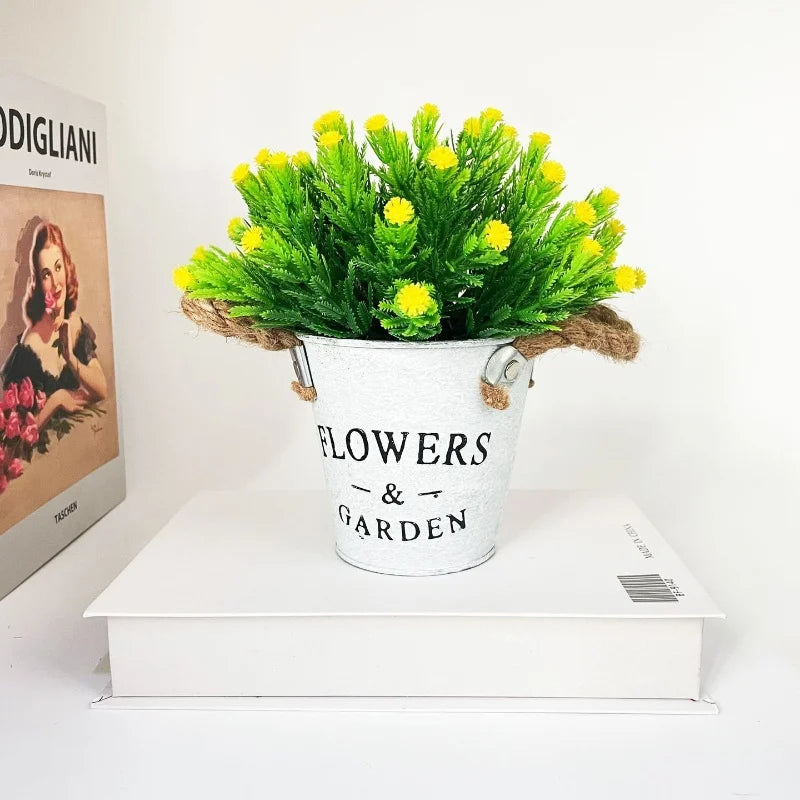 Artificial potted flower for creative and festive decoration