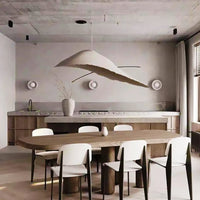 Nordic wabi sabi LED chandelier for retro interior decor