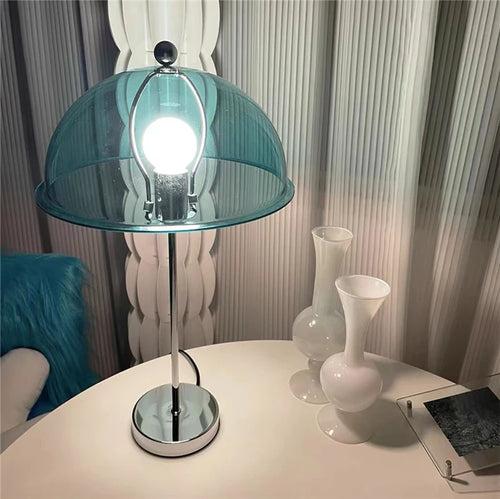 Retro LED floor lamp in acrylic with colourful nordic lampshade - vue 20 sur 22