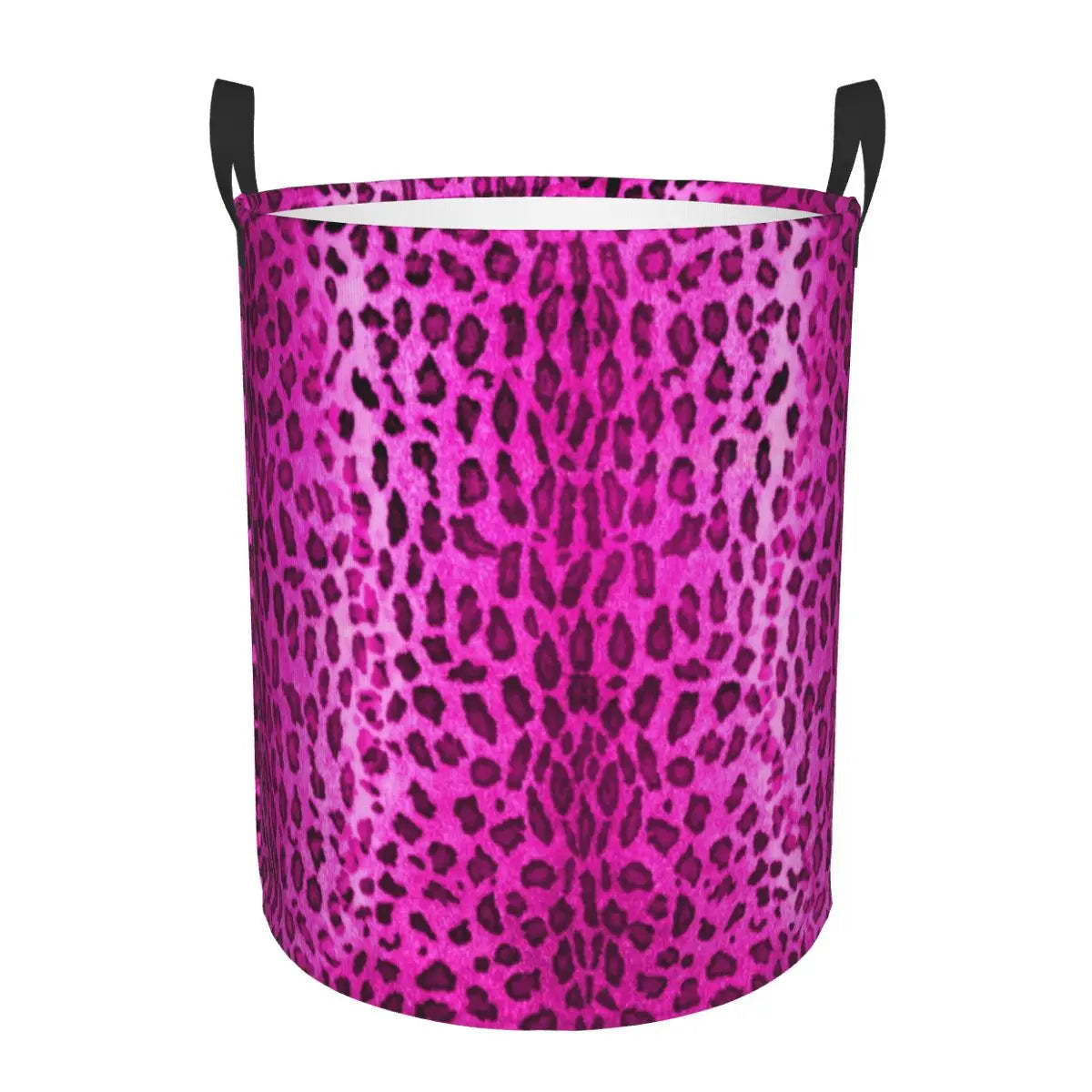 leopard print laundry basket large foldable clothes storage - vue 15 sur 17