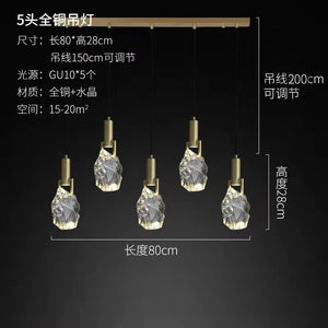 suspension en cristal de luxe pour décoration intérieure élégante
